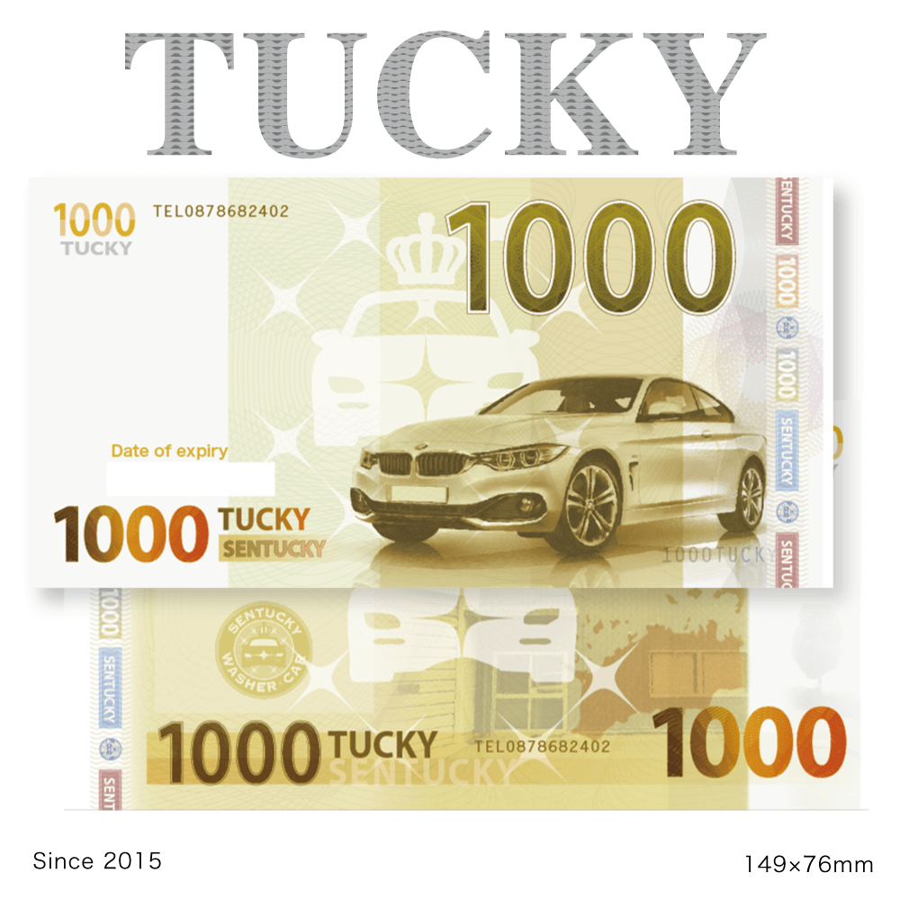オリジナル紙幣／デザイン紙幣／1000TUCKY
